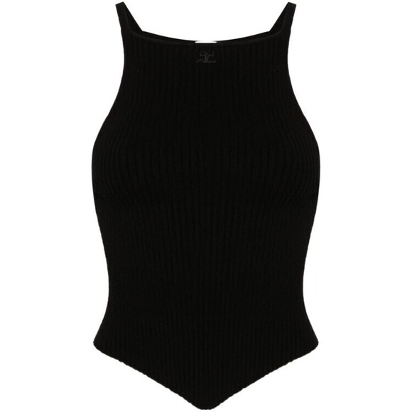 Courrèges Ribbed Knit Top - NWT